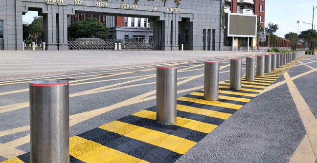升降柱学校内外安装效果展示福建第一中学
